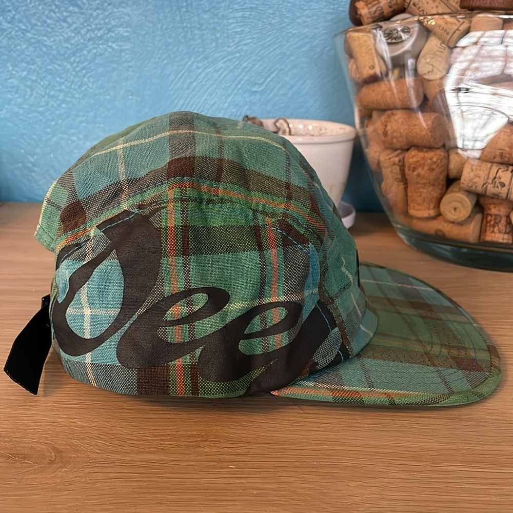 10.Deep Plaid 5 Panel Hat - Picture 3 of 3